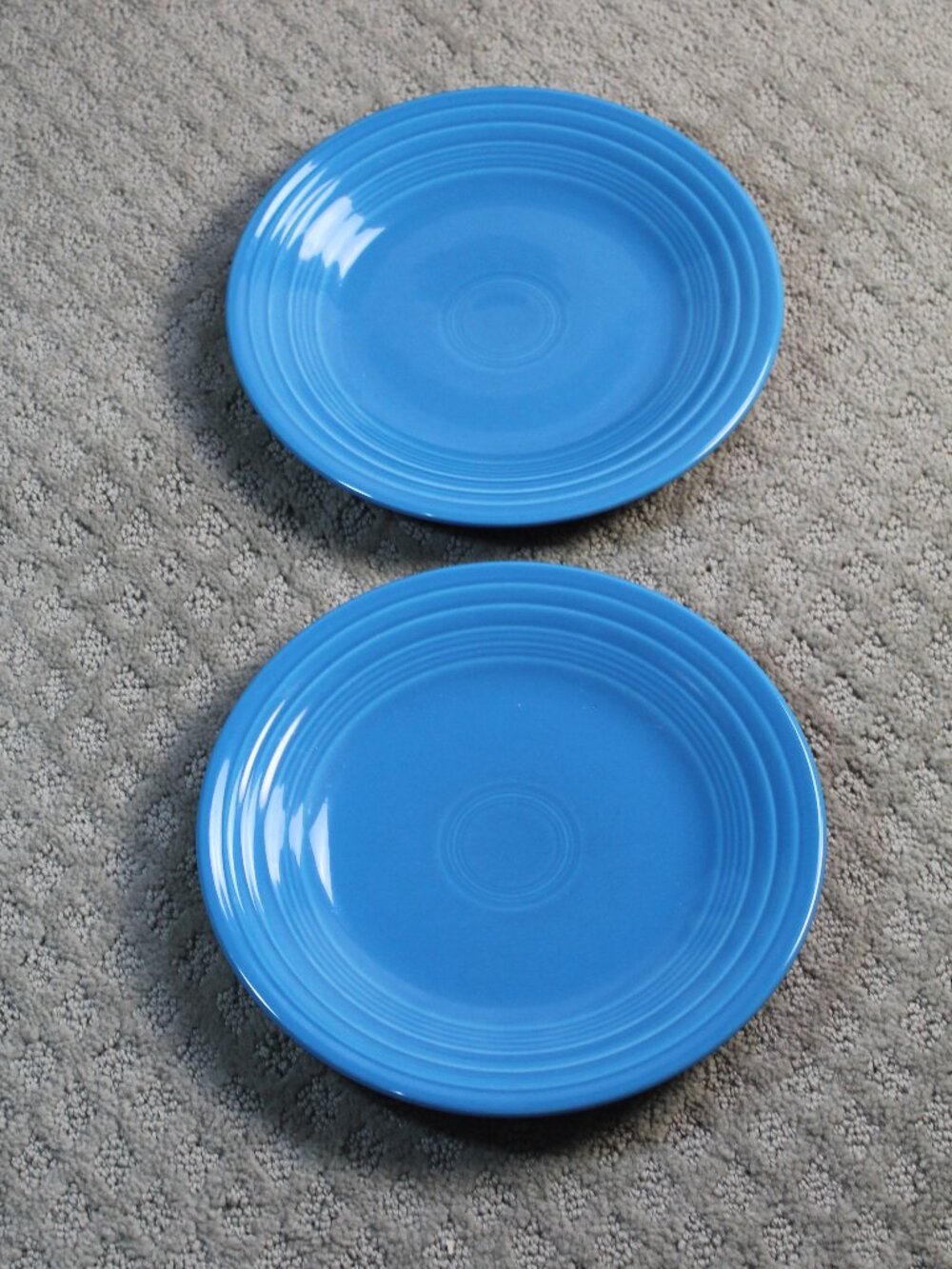 Set of 2 HLC Fiestaware Blue 9" Luncheon Plates
